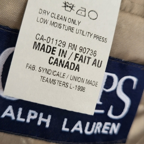 Chaps Ralph Lauren Wool Cashmere 44L, 38W Suit Jacket - Picture 5 of 11